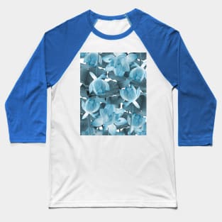 Ethereal Blue Lotus Baseball T-Shirt